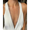 60ctw Multi-Cut White Sapphire Two Tone Necklace