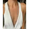 60ctw Multi-Cut White Sapphire Two Tone Necklace