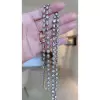 60ctw Multi-Cut White Sapphire Two Tone Necklace