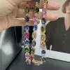 116ctw Cushion Cut Multicolor Sapphire Statement Necklace