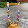116ctw Cushion Cut Multicolor Sapphire Statement Necklace