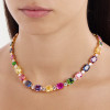 116ctw Cushion Cut Multicolor Sapphire Statement Necklace