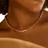 56ctw Heart Cut Multicolor Sapphire Rainbow Necklace