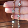 Round Cut Georgian Art Deco Ball Chain Necklace