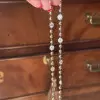 Round Cut Georgian Art Deco Ball Chain Necklace