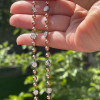 Round Cut Georgian Art Deco Ball Chain Necklace