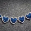 39ctw Halo Paved Heart Statement Necklace