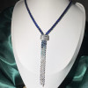 36ctw Round Cut Bolo Statement Necklace