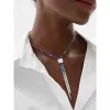 36ctw Round Cut Bolo Statement Necklace