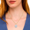 5.7ct Pear Cut White Sapphire Chain Link Necklace