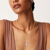 6ctw Round Cut White Sapphire Vintage Pendant Necklace