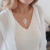 6ct Cushion Cut Pink Sapphire Vintage Pendant Necklace