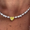 25ctw Multi-cut White Sapphire Tennis Necklace