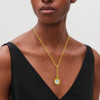 6.8ct Bezel Set Cushion-Shaped Pendant Necklace