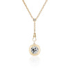6.8ct Bezel Set Cushion-Shaped Pendant Necklace