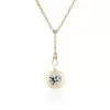 6.8ct Bezel Set Cushion-Shaped Pendant Necklace