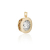 6.8ct Bezel Set Cushion-Shaped Pendant Necklace