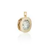 6.8ct Bezel Set Cushion-Shaped Pendant Necklace