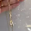 6.8ct Bezel Set Cushion-Shaped Pendant Necklace