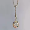 6.8ct Bezel Set Cushion-Shaped Pendant Necklace