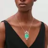 18ct Cushion Cut Paraiba Vintage Pendant Necklace