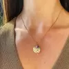 Flush Set Multicolor Sapphire Starry Pendant Necklace