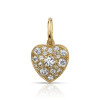 5ctw Multicolor Sapphire Chain Link Love Heart Necklace
