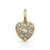 5ctw Multicolor Sapphire Chain Link Love Heart Necklace