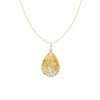 Flush Set Multicolor Waterdrop Starry Pendant Necklace