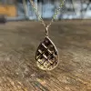 Flush Set Multicolor Waterdrop Starry Pendant Necklace