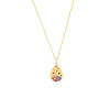 Flush Set Multicolor Waterdrop Starry Pendant Necklace