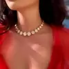 210ctw Round Cut White Sapphire Riviera Statement Necklace