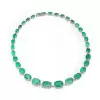 50ctw Oval Cut Emerald Rivera Statement Necklace