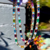 80ctw Multicolor Sapphire and Opal Rainbow Necklace