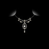 3.5ct Round Cut Vintage Bowknot Garland Necklace