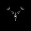 3.5ct Round Cut Vintage Bowknot Garland Necklace