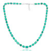 35ctw Multi-cut Emerald Statement Necklace