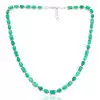 35ctw Multi-cut Emerald Statement Necklace