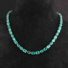 35ctw Multi-cut Emerald Statement Necklace