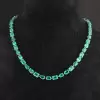 35ctw Multi-cut Emerald Statement Necklace
