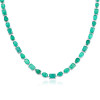35ctw Multi-cut Emerald Statement Necklace