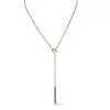 2ctw Multicolor Sapphire Bar Pendant Necklace