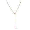 2ctw Multicolor Sapphire Bar Pendant Necklace