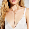 2ctw Multicolor Sapphire Bar Pendant Necklace