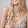 20ct Huge Cushion Cut White Sapphire Link Chain Necklace
