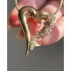 Natured-inspired Dolphin-Surrounded Heart Necklace