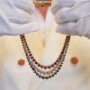65ctw Round Cut Triple-row Multicolor Statement Necklace