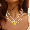 90ctw Pear Cut Yellow Sapphire Three-row Statement Necklace