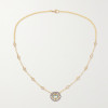 2.5ct Oval Cut Aquamarine Halo Pendant Necklace