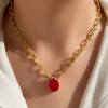 5.7ct Multi-cut Sapphire Paperclip Chain Necklace